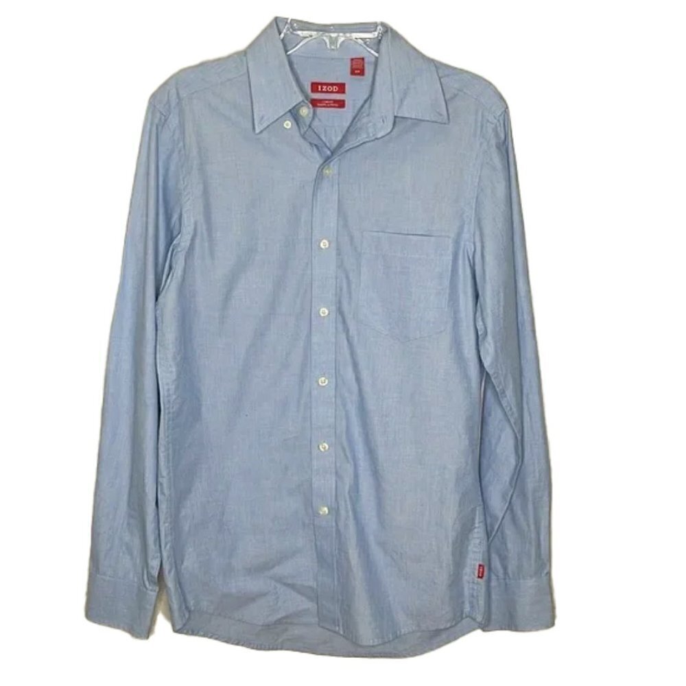 ❤️ IZOD Slim Fit Button Down Shirt Size SP